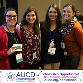 Image of four women conference participants standing arm in arm

AUCD Virtual Conference Register Today Learning Together Connecting Research and Lived Experience 
